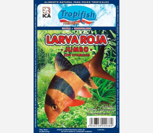 Larva roja de mosquito jumbo 100gr