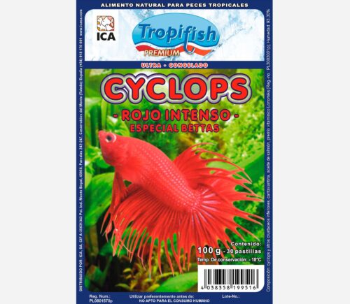 Cyclops especial bettas -intensificador de color- 100gr