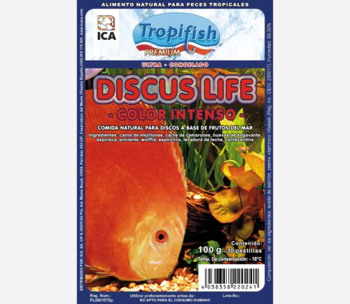 Comida de discos color 100gr
